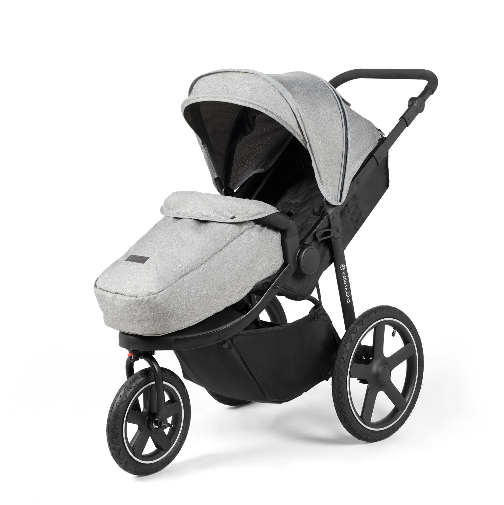 Ickle Bubba Venus Prime Jogger Stroller - Black / Space Grey / Black