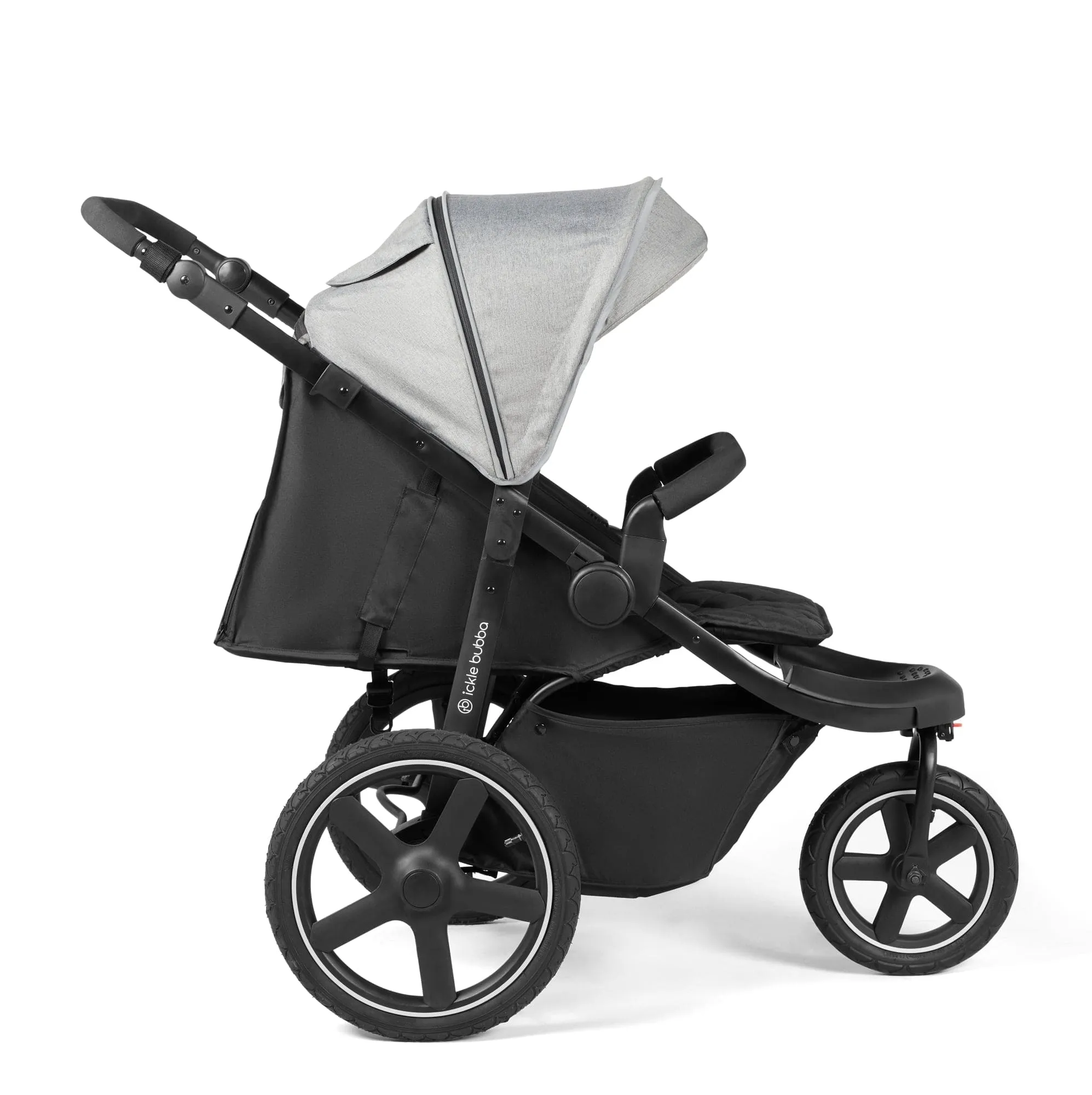 Ickle Bubba Venus Prime Jogger Stroller - Black / Space Grey / Black