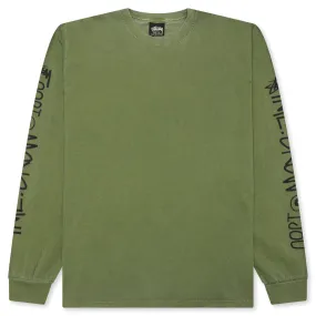 International Crew Pigment Dyed L/S Tee - Olive