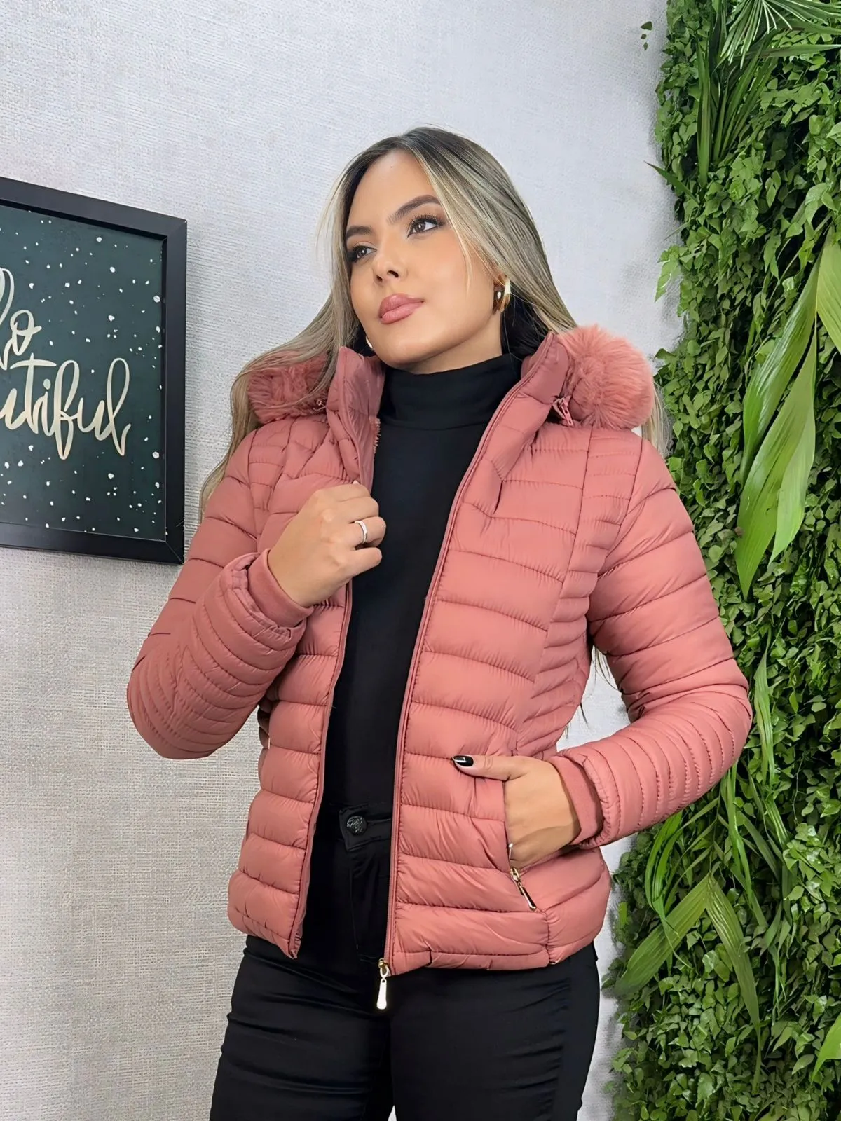 Jaqueta Puffer Capuz 1509. 18/ C)