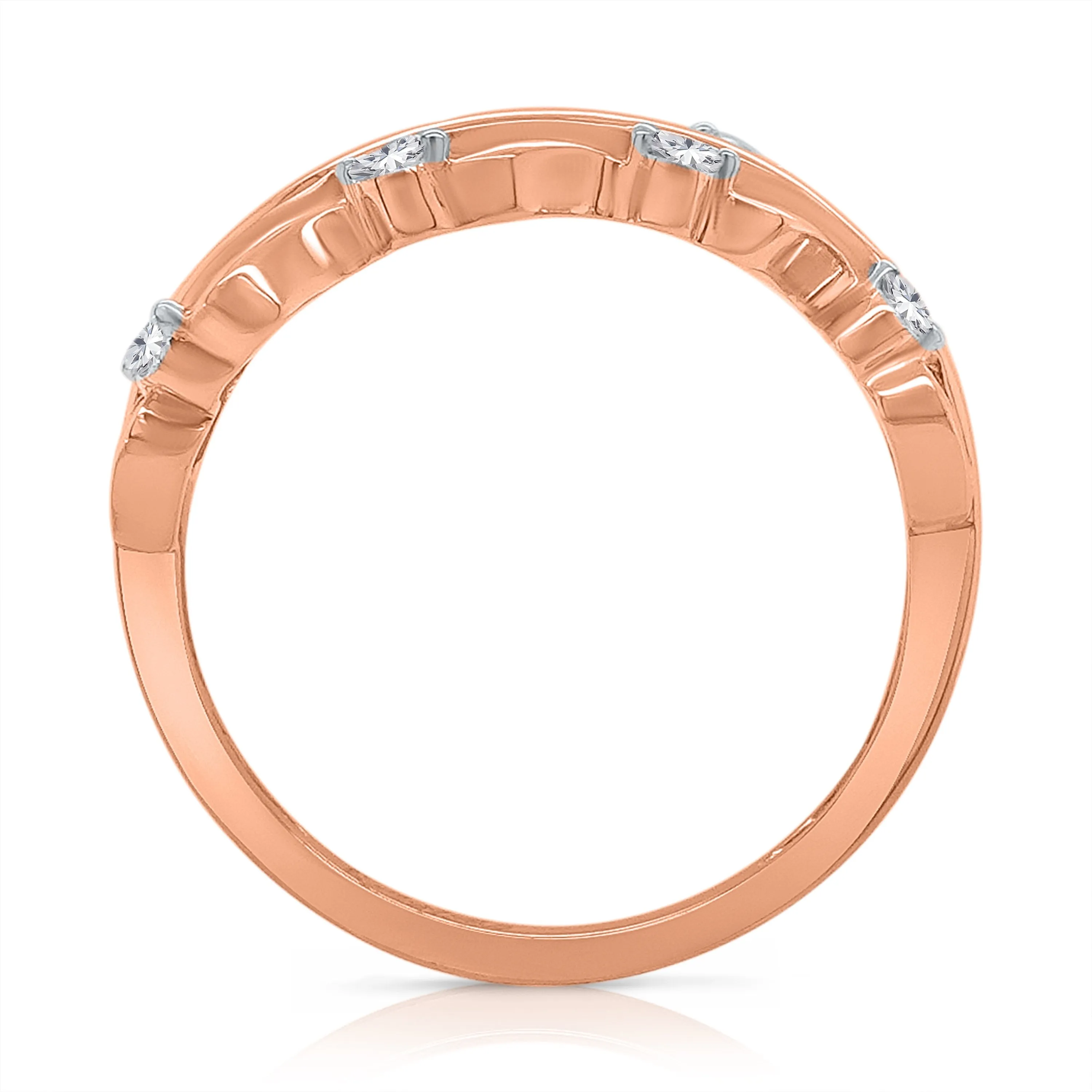 Kallati Diamond Eternal Ring in 14K Rose Gold