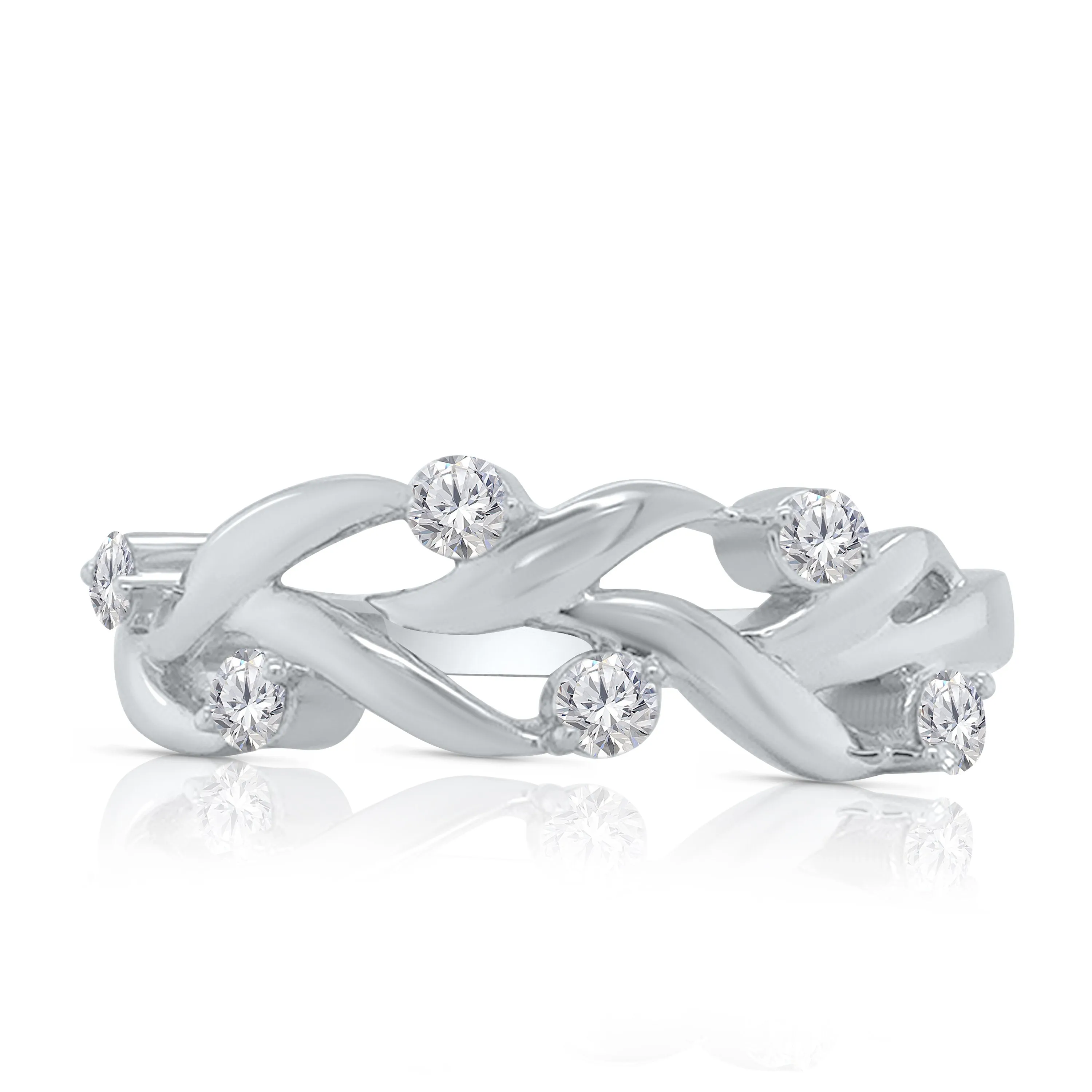 Kallati Eternal Diamond Ring in 14K White Gold