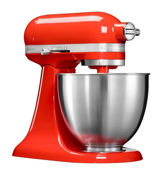 KitchenAid Artisan Mini 5Ksm3311Xbht 3.3-Litre Stand Mixer (Hot Sauce), 250 Watt