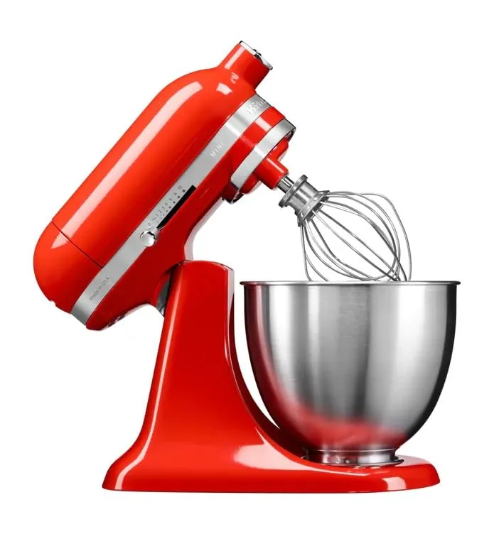 KitchenAid Artisan Mini 5Ksm3311Xbht 3.3-Litre Stand Mixer (Hot Sauce), 250 Watt