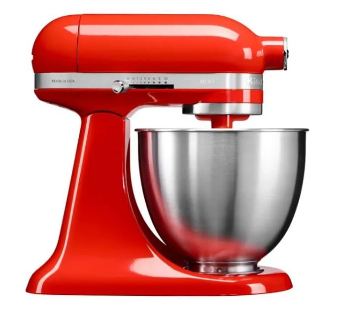 KitchenAid Artisan Mini 5Ksm3311Xbht 3.3-Litre Stand Mixer (Hot Sauce), 250 Watt