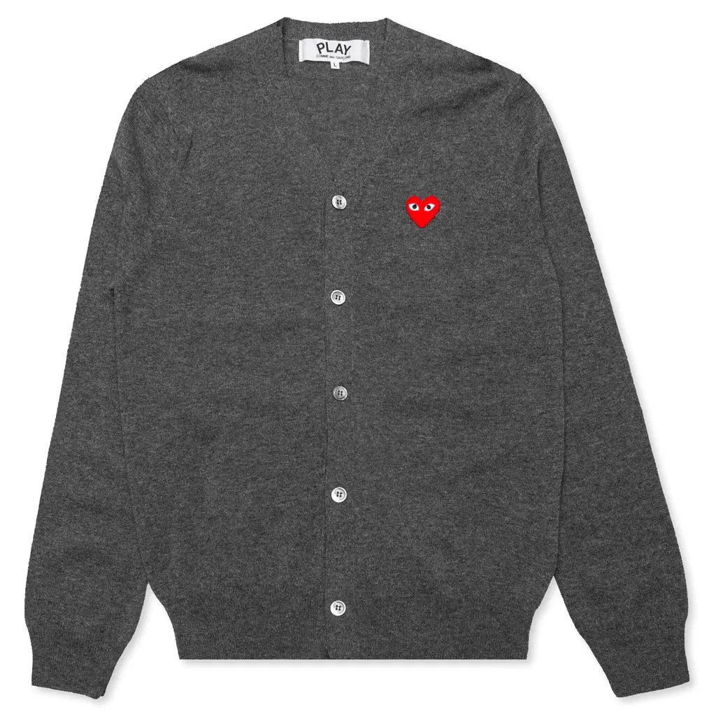 Knit Cardigan Red Heart - Grey