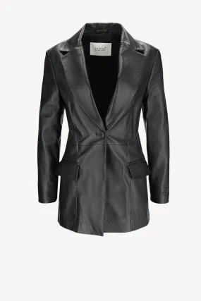 Lederblazer CL Classic in Schwarz