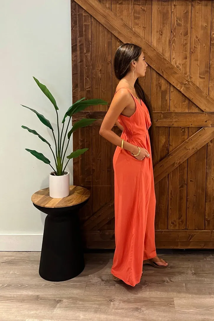 Manu Jumpsuit / Pink Coral