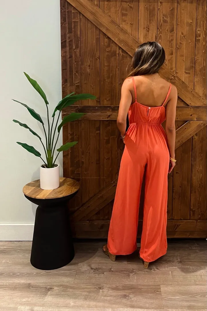 Manu Jumpsuit / Pink Coral