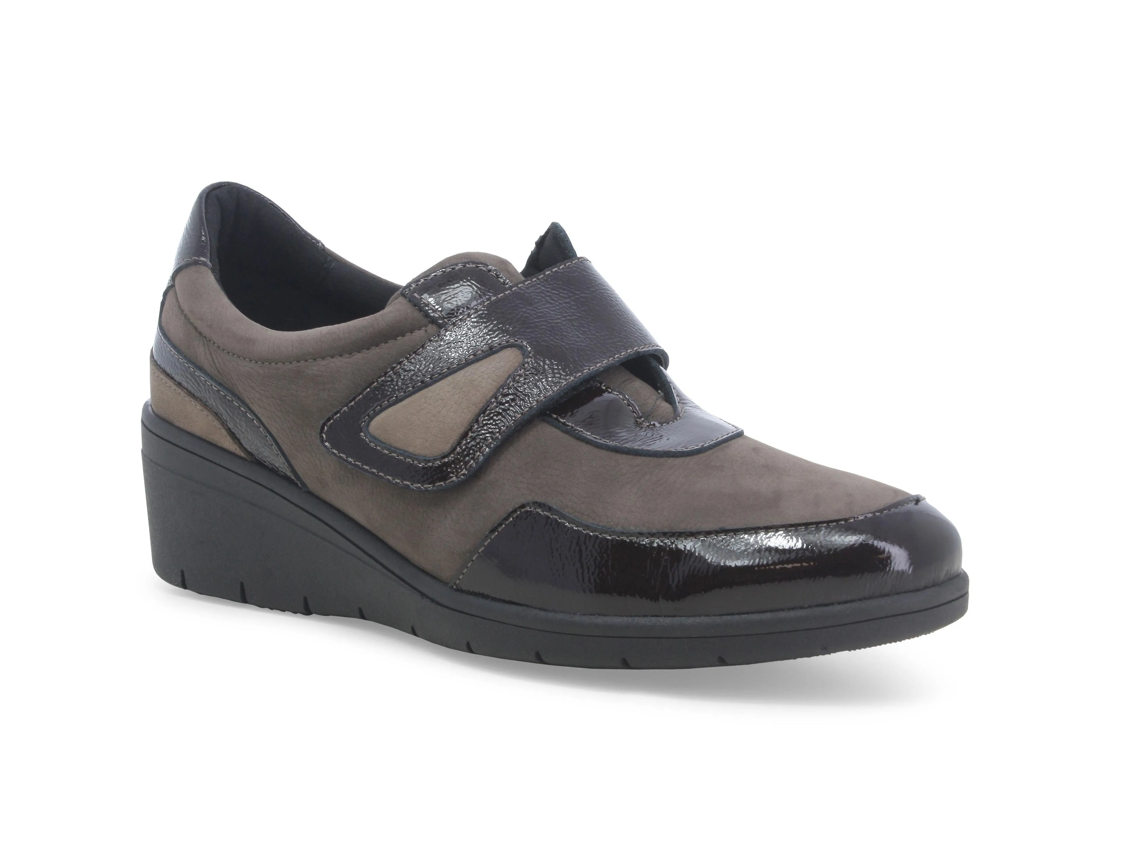 Melluso Scarpe Slip-on Comfort Zeppa con Strappo Tomaia Camoscio