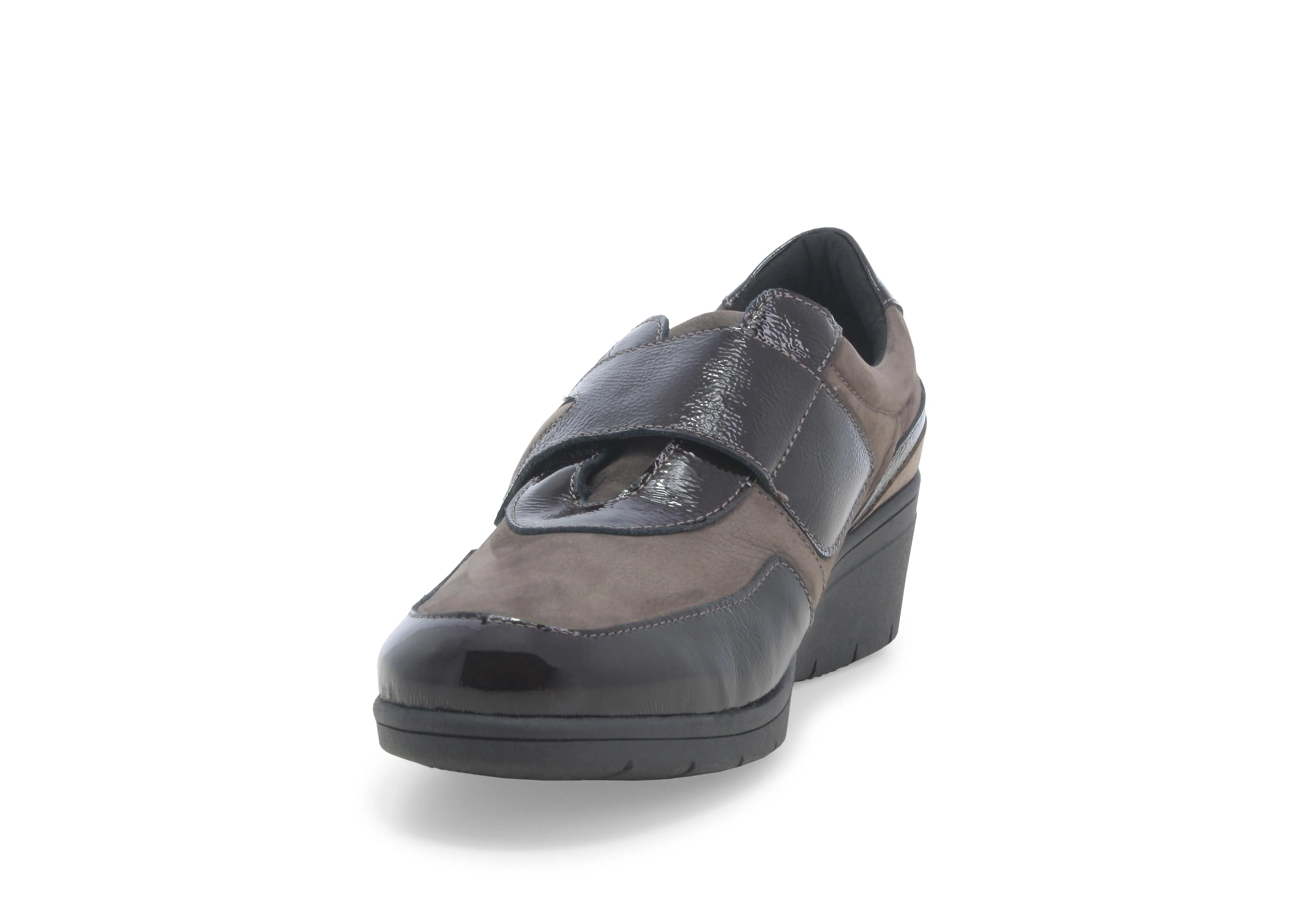 Melluso Scarpe Slip-on Comfort Zeppa con Strappo Tomaia Camoscio