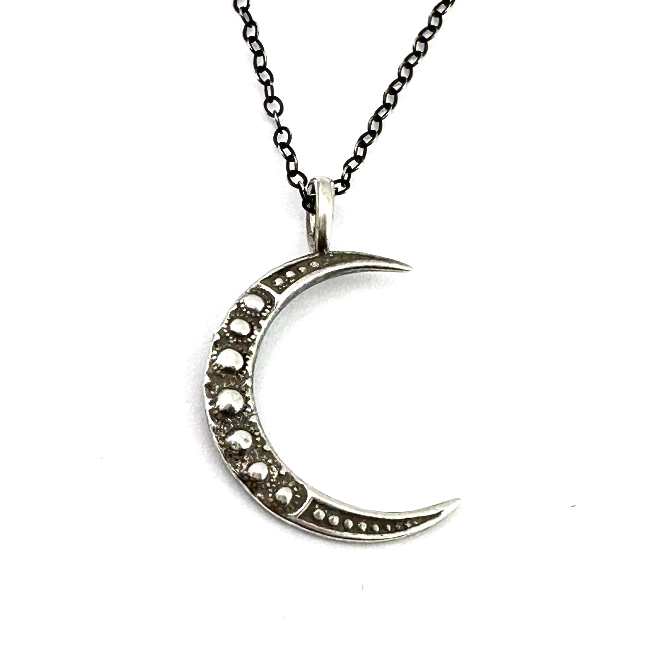 Midi CRESCENT MOON Necklace - Silver