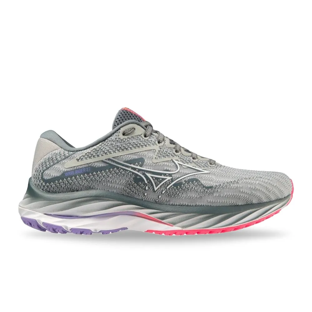 Mizuno Women's Wave Rider 27 - Pearl Blue/White