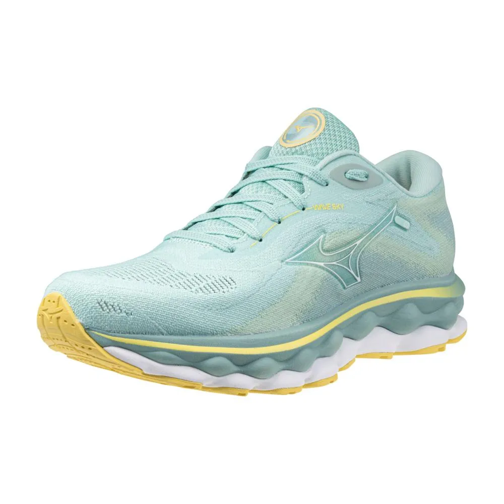 Mizuno Women's Wave Sky 7 - Eggshell Blue/White