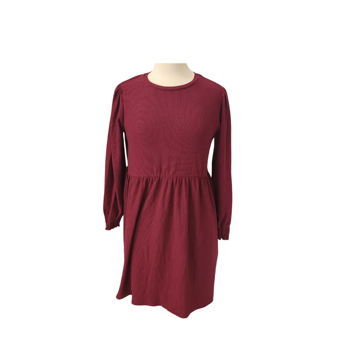 New Look Plum Knit Knee-length Dress | Brand New |