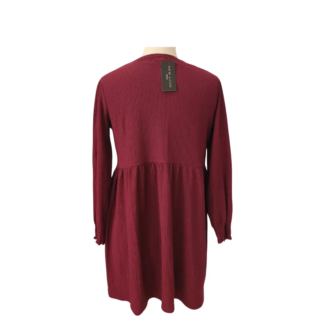 New Look Plum Knit Knee-length Dress | Brand New |