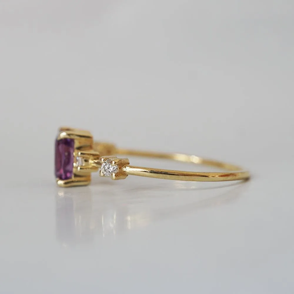 One Of A Kind: Violet Sapphire Ring