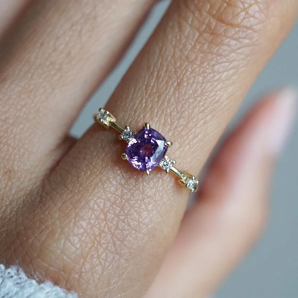 One Of A Kind: Violet Sapphire Ring