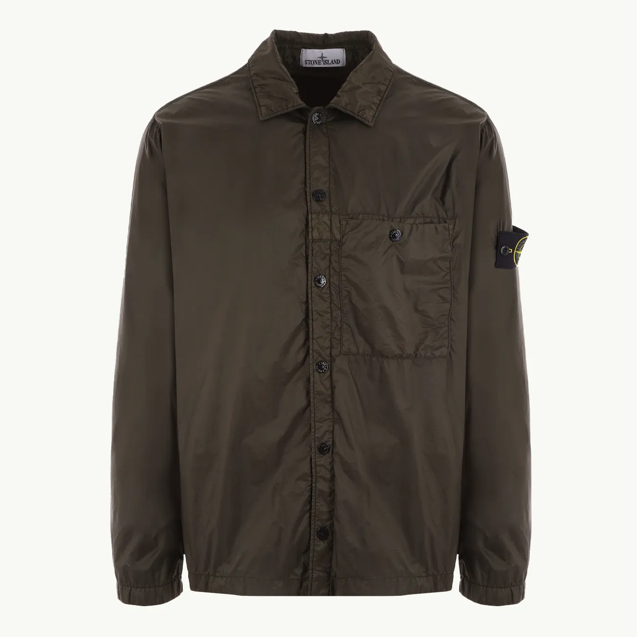 OVERSHIRT LINED NYLON OLIVE GREEN 5879