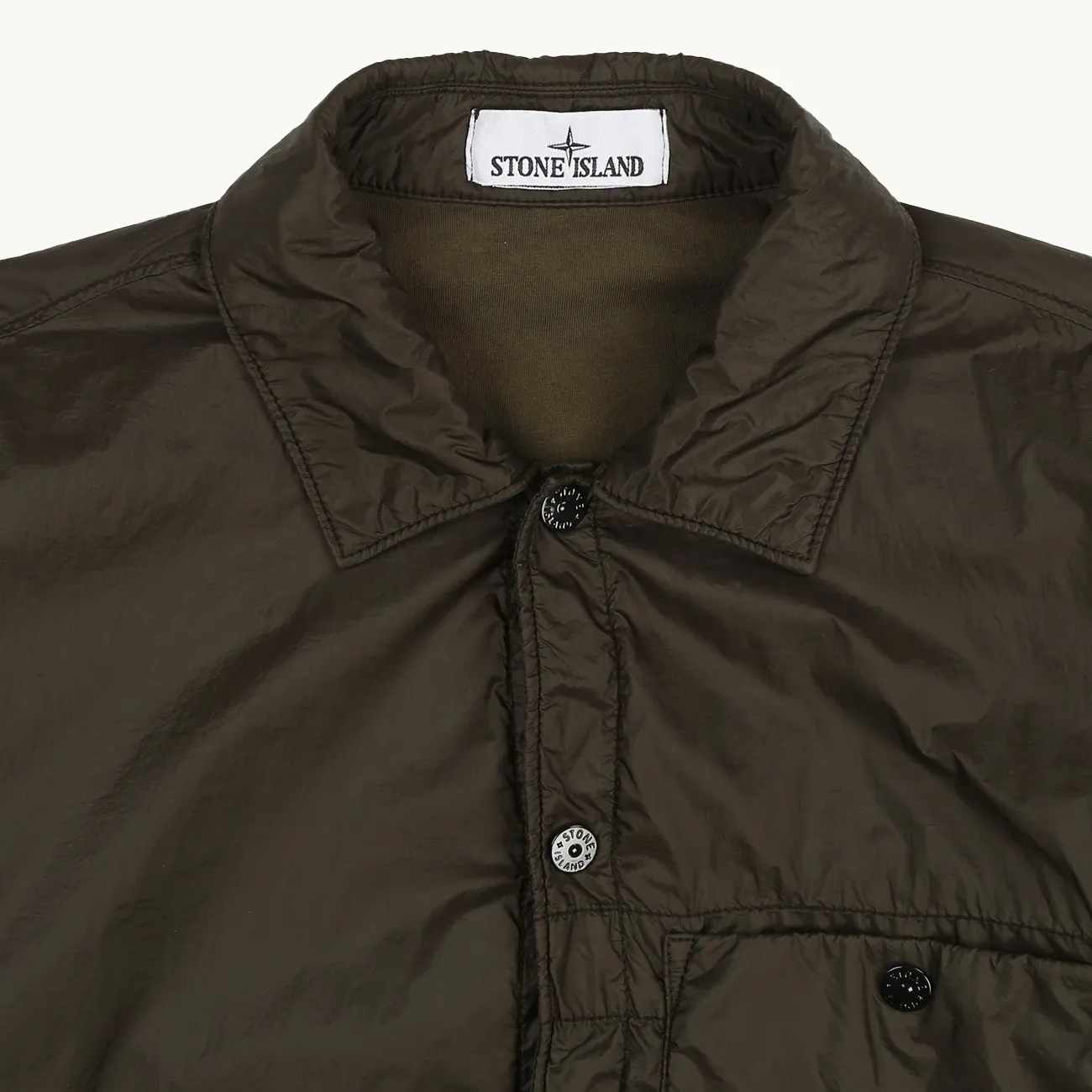 OVERSHIRT LINED NYLON OLIVE GREEN 5879