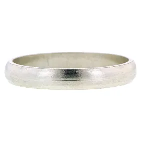 Platinum Half Round 3mm Band Ring