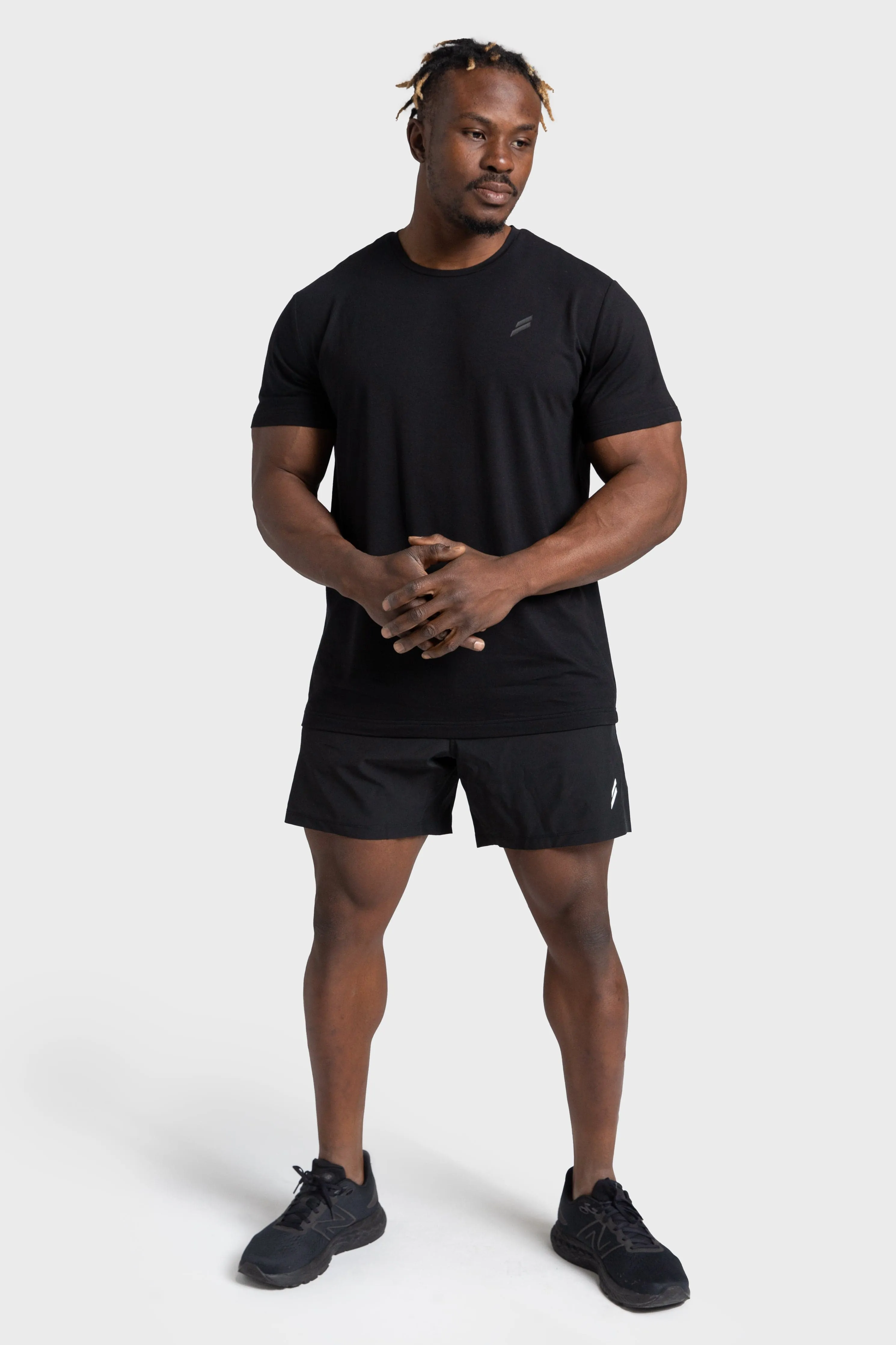 Power Regular Fit Tee - Black