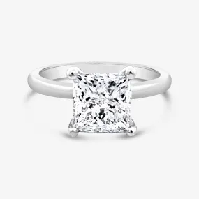 Preset 2.84ct Princess Cut Diamond Engagement Ring