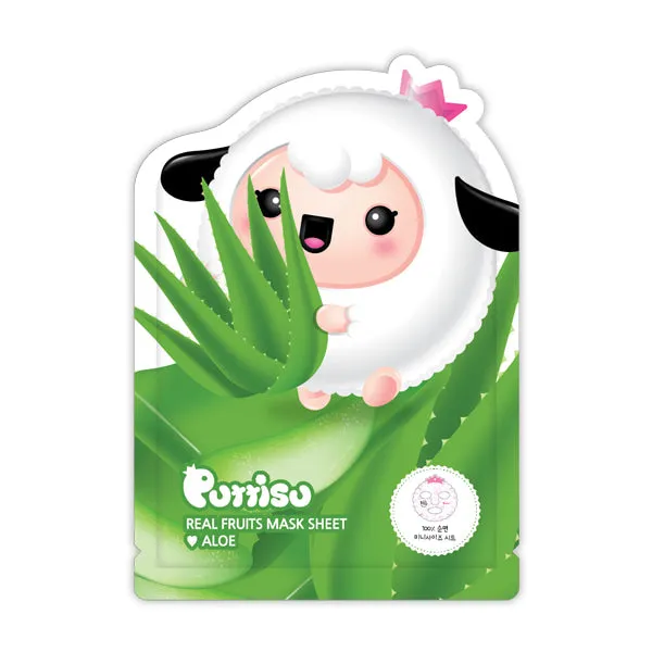 Puttisu Facial Mask Sheet - Aloe (pack of 5)