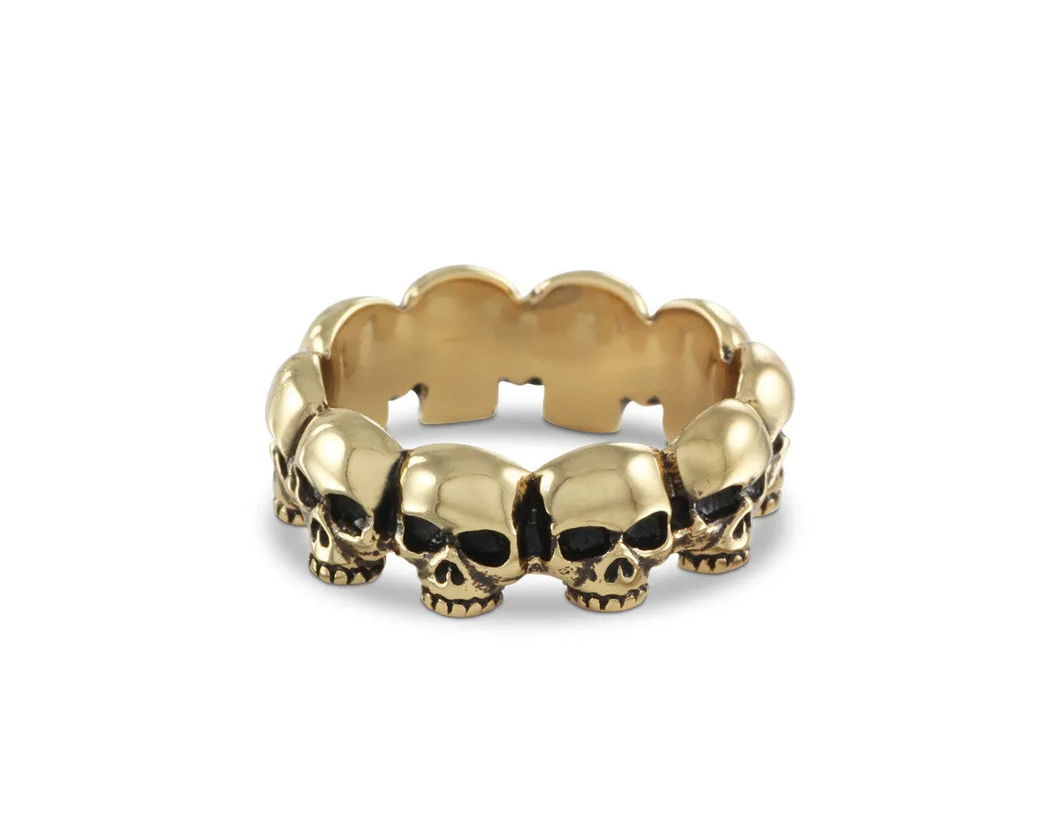 Ring Of Skulls - Bronze