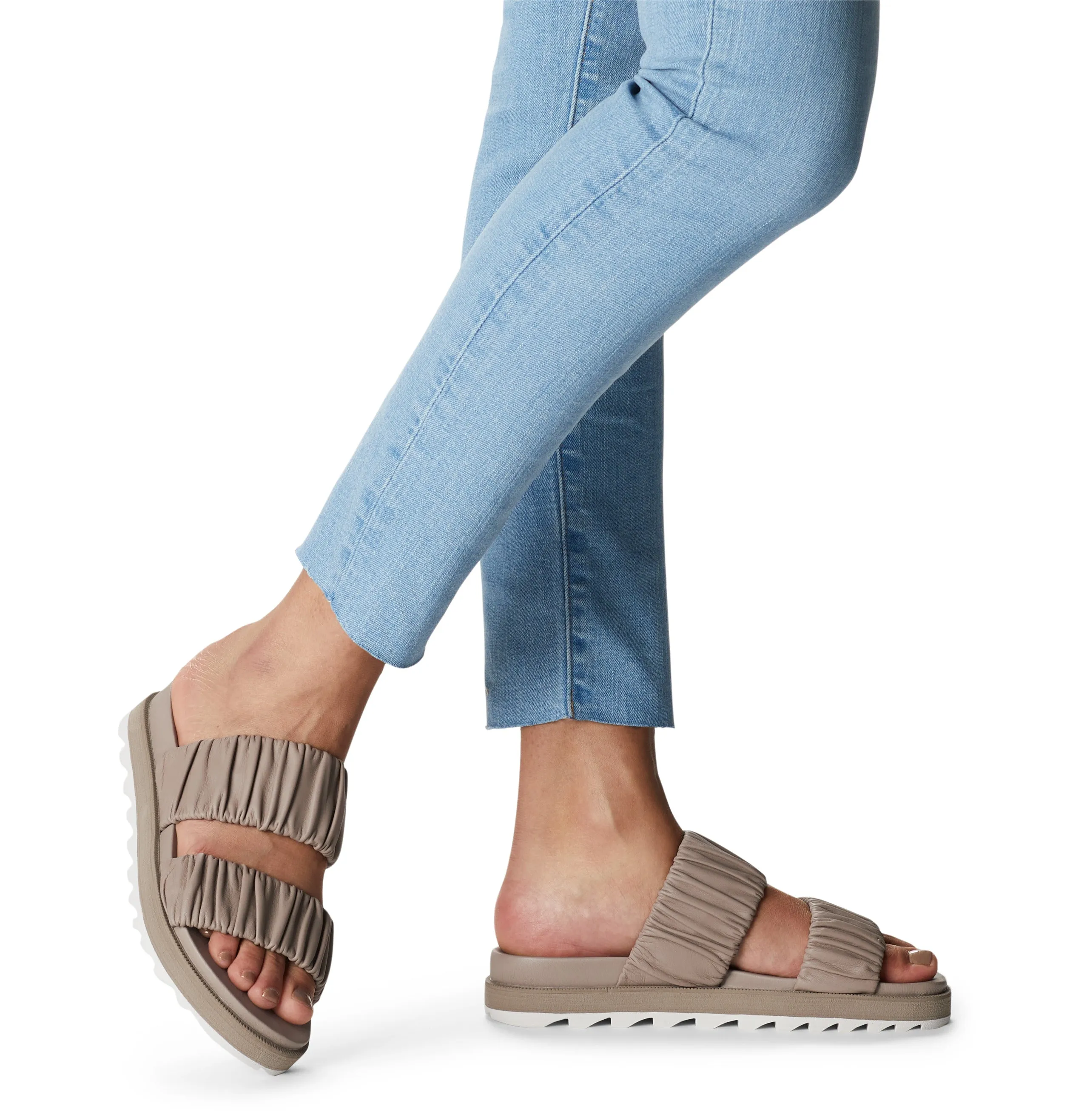 Roaming Women's Two Strap Slide Sandal - Omega Taupe/Chalk