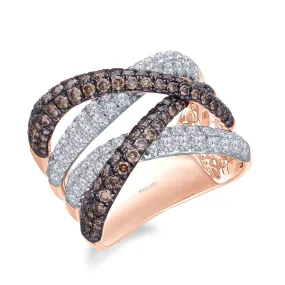 Rose Gold Coco & White Diamond Eternal Ring