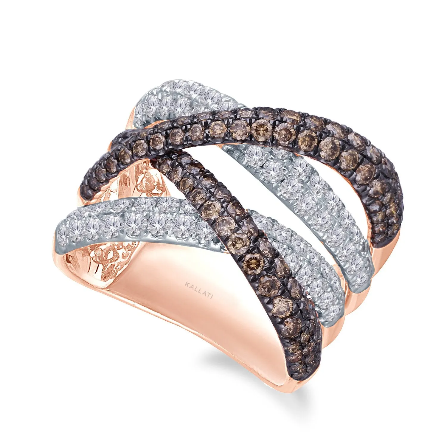 Rose Gold Coco & White Diamond Eternal Ring