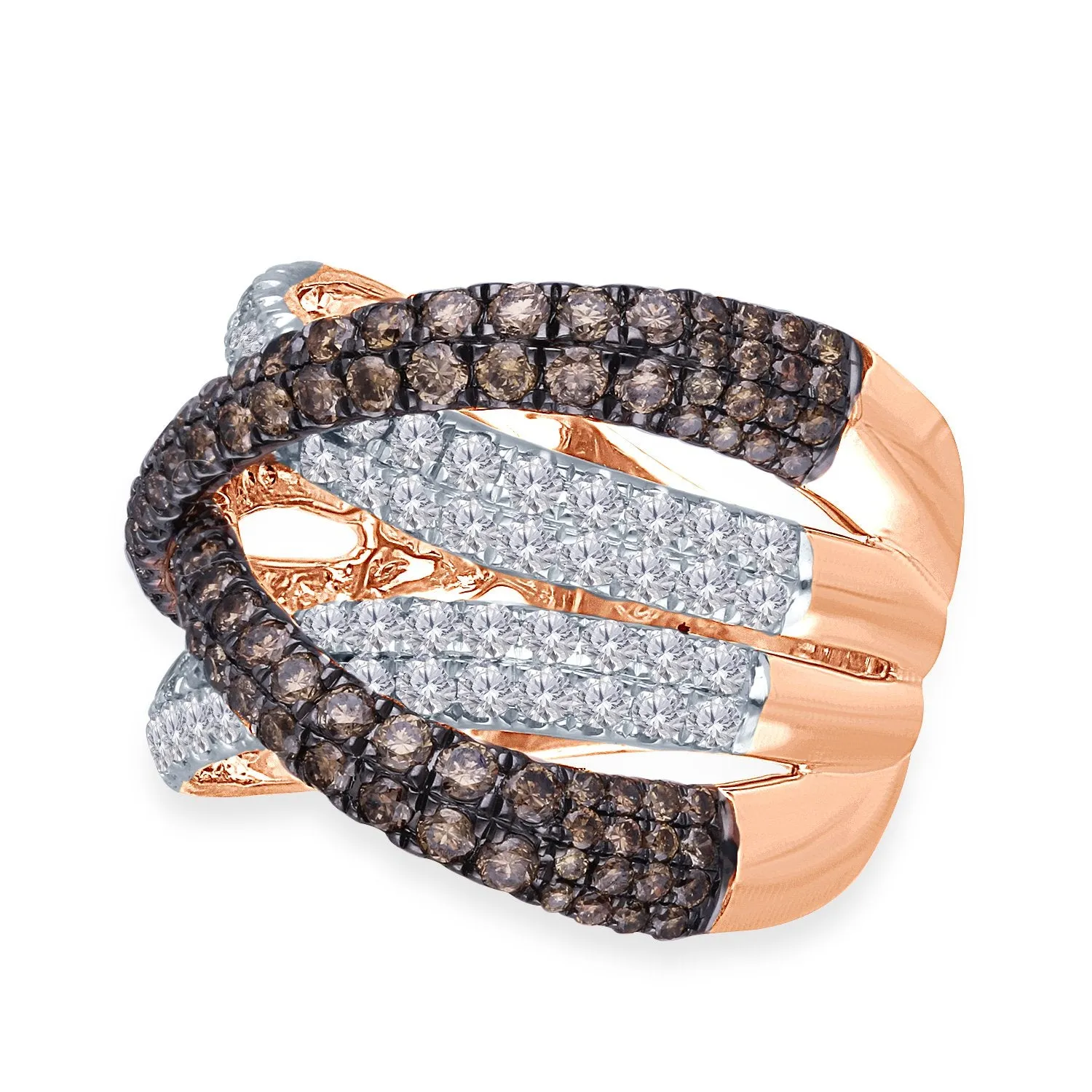 Rose Gold Coco & White Diamond Eternal Ring