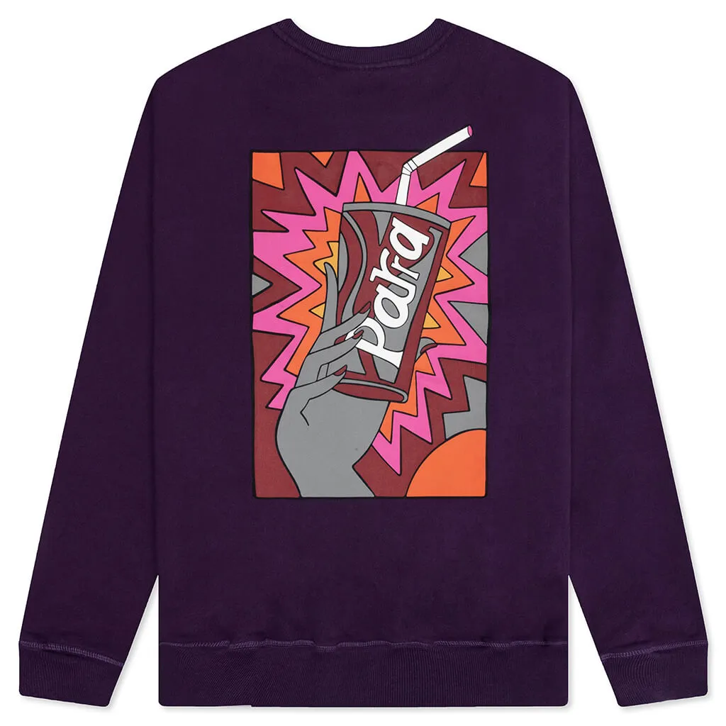 Rushed Sugar Crewneck Sweatshirt - Purple