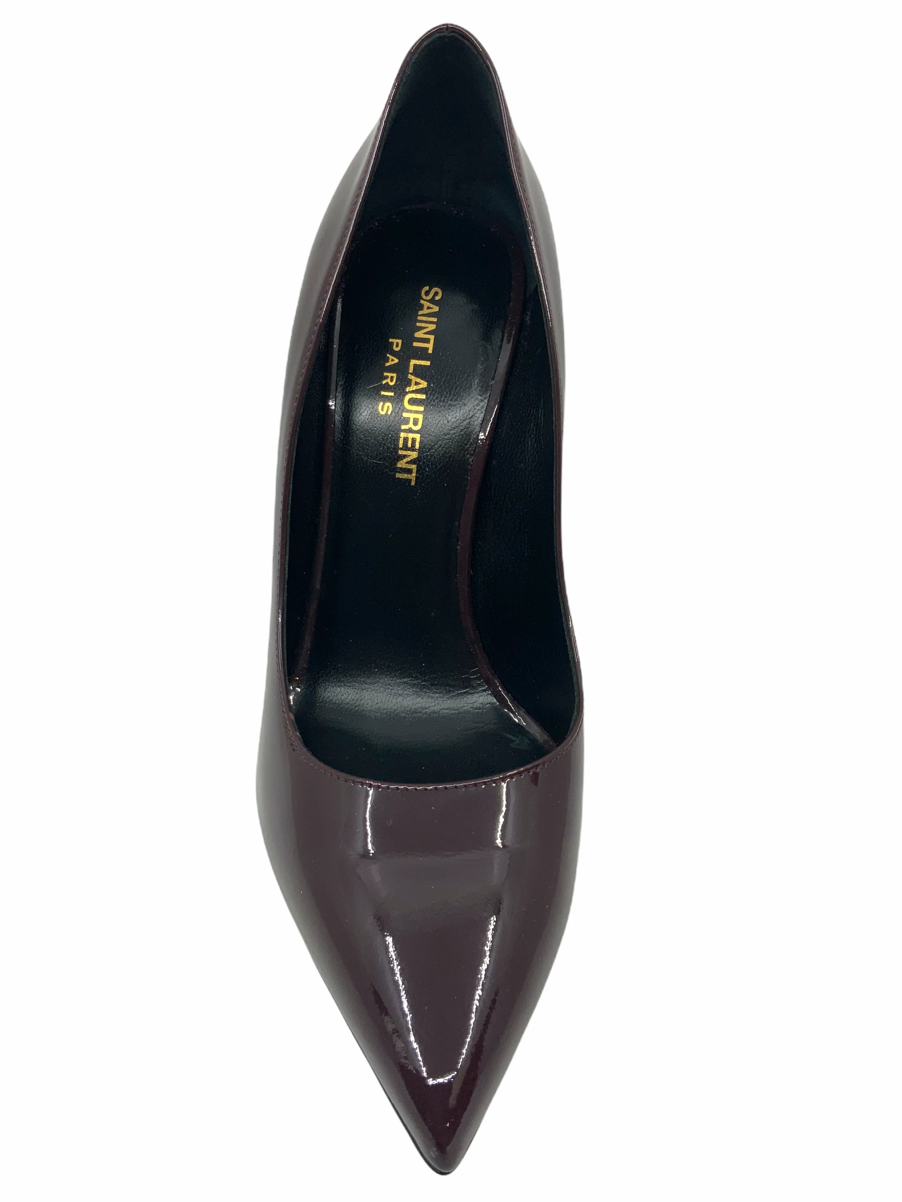 Saint Laurent Patent Leather Point Toe Pumps Size 7