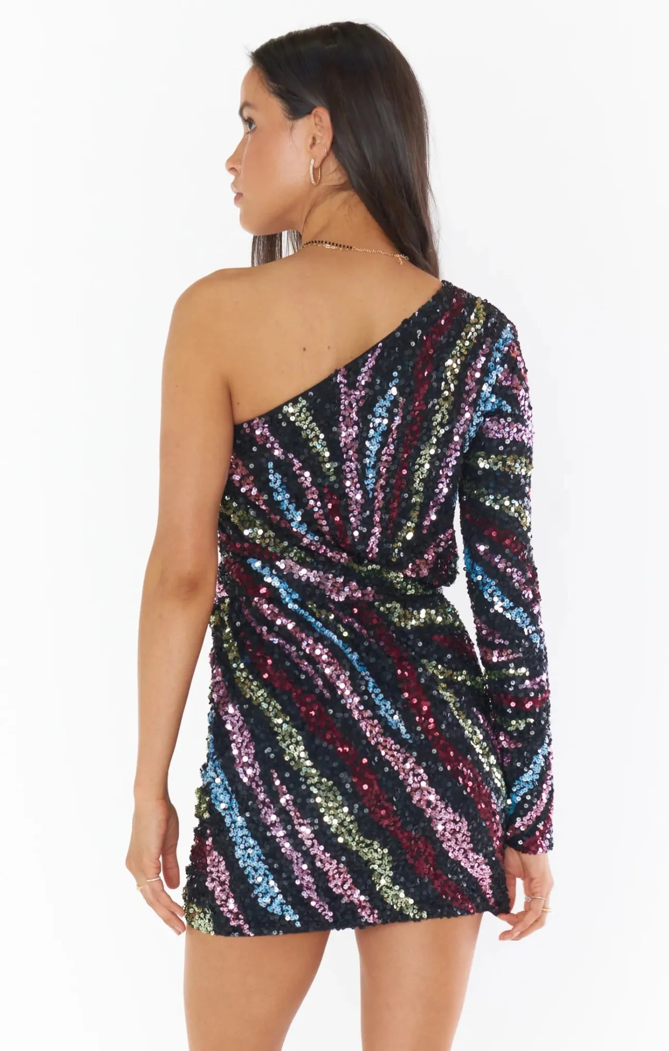 Show Me Your Mumu Shimmy Glitter Mini Dress