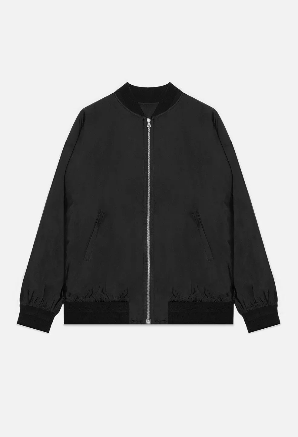 Silk Reversible Bomber / Black