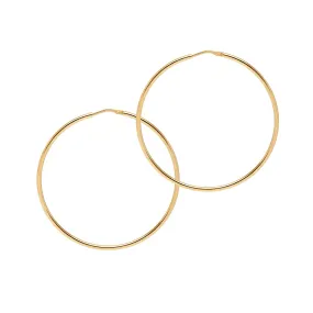 Skinny, Everyday Classic, Chica Latina Hoop Earrings - Large Gold