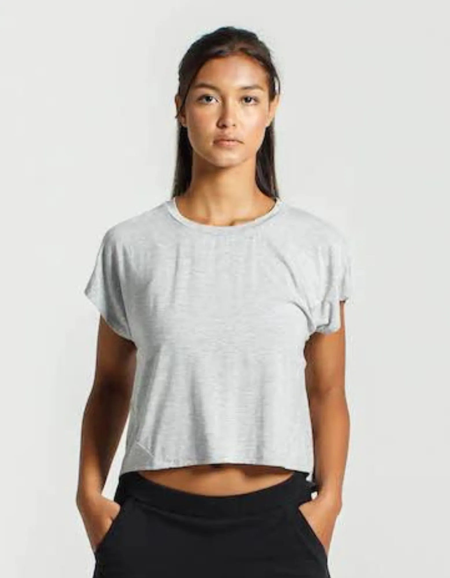 Slouch T-shirt | Grey Marle