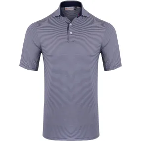 Soren Stripe Comfort Fit Polo Atlanta Blue/White - 2024