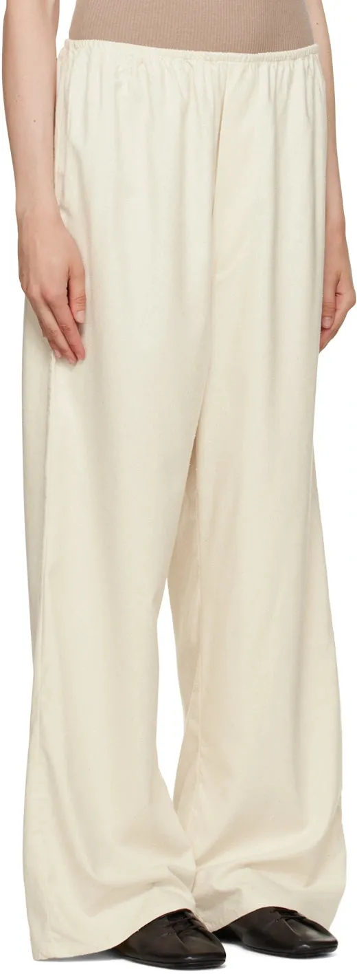 Stoa Pant | Undyed Wild Silk