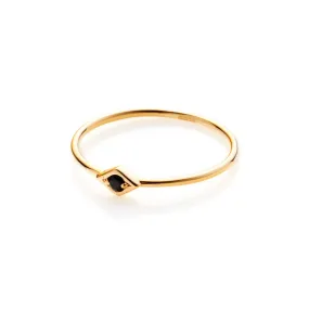 Superfine / Ring / Keepsake / Black Spinel   Gold