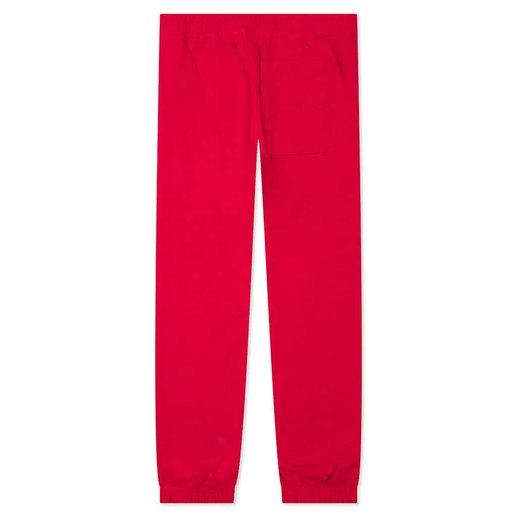 Terry Sweatpant - Cherry Red