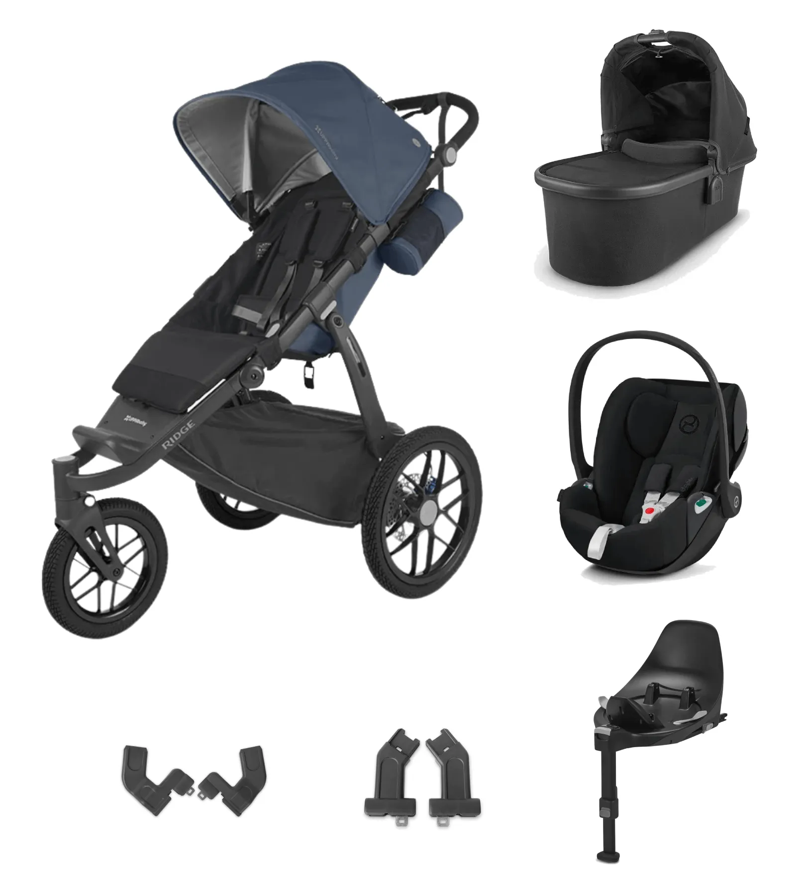 UPPAbaby Ridge All-Terrain with Cloud T Car Seat and Base - Reggie