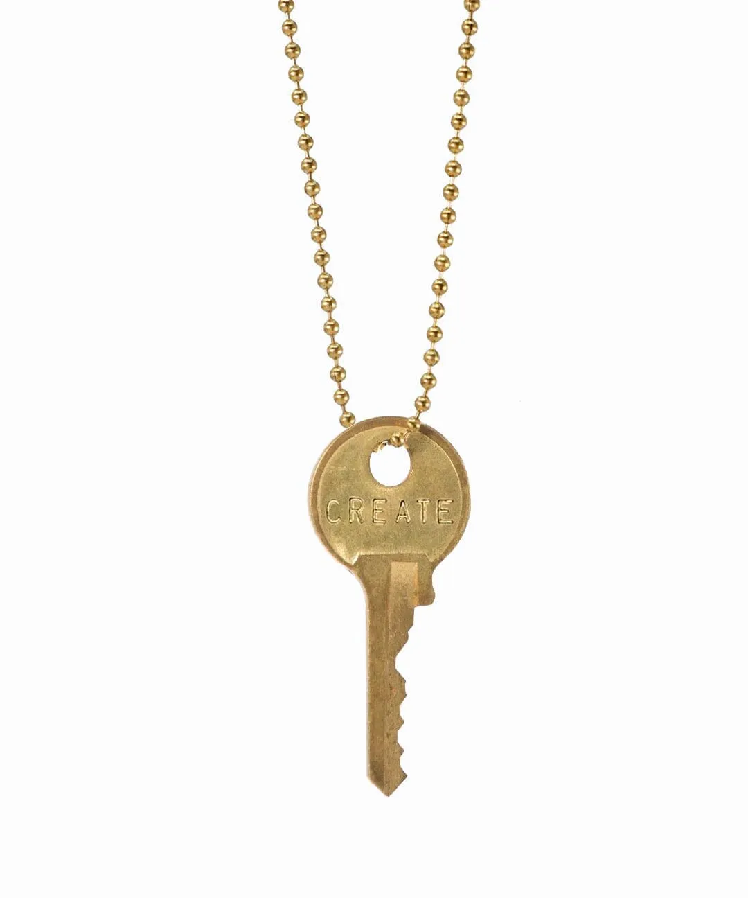 Vintage Classic Ball Chain Key Necklace