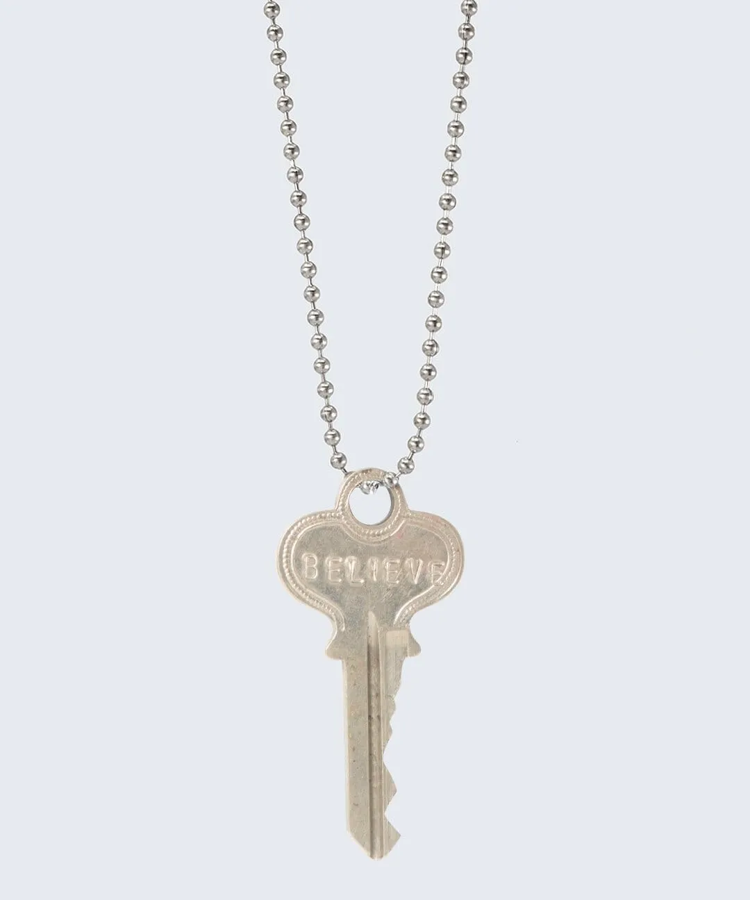 Vintage Classic Ball Chain Key Necklace