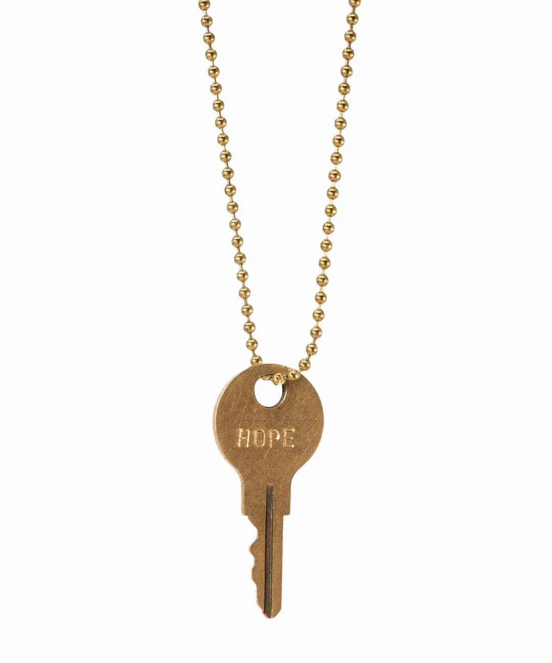 Vintage Classic Ball Chain Key Necklace