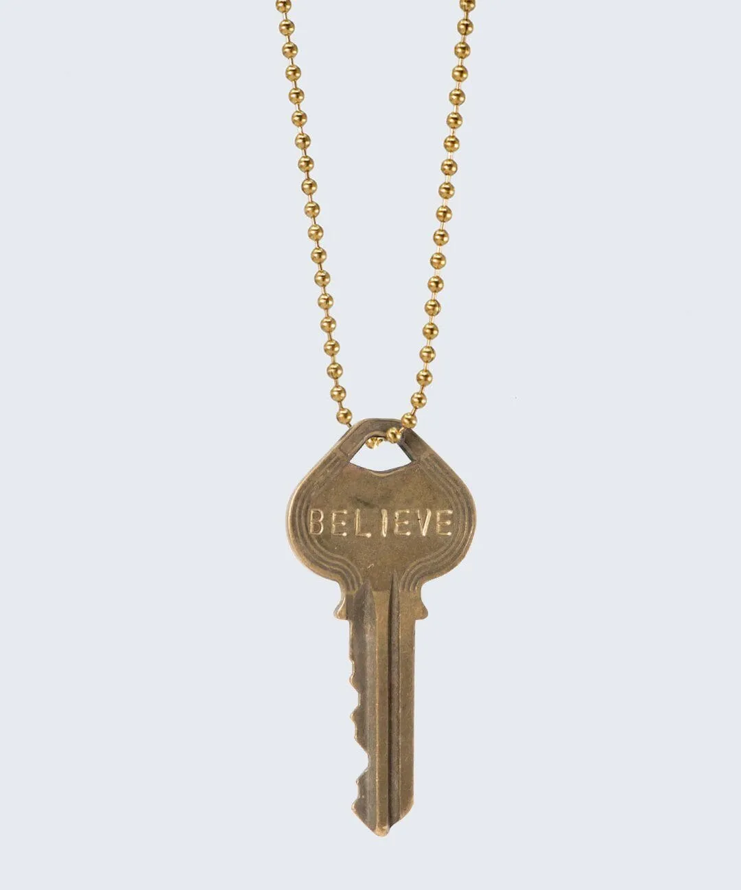 Vintage Classic Ball Chain Key Necklace