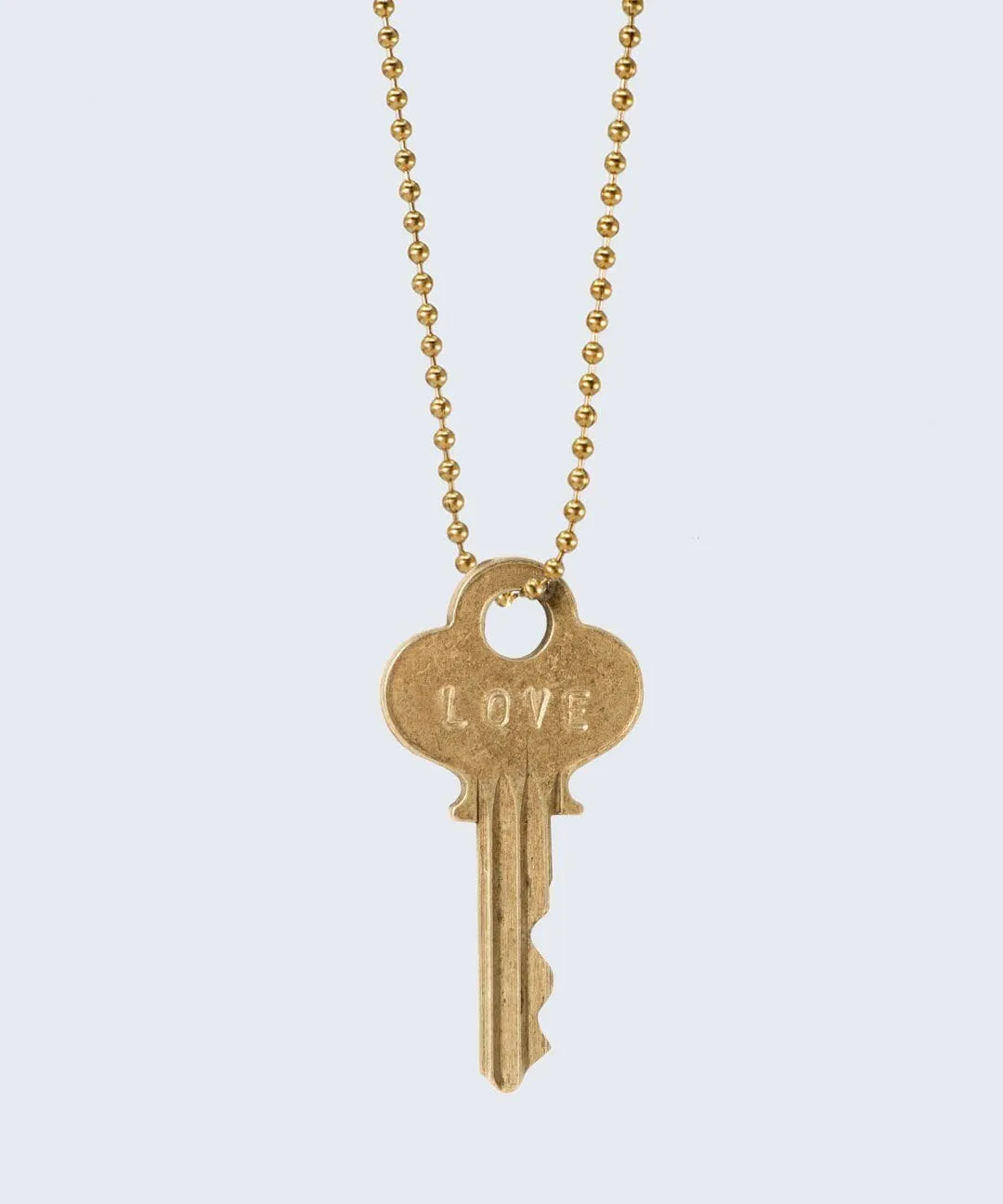 Vintage Classic Ball Chain Key Necklace