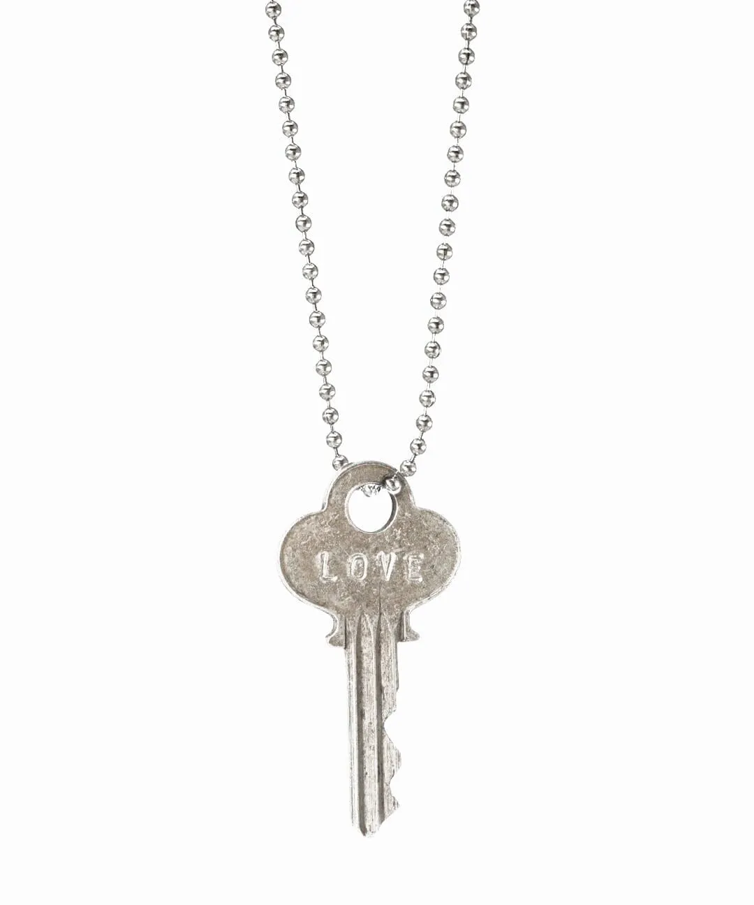 Vintage Classic Ball Chain Key Necklace